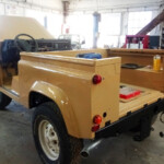 Restauration de véhicule tout-terrain : photo des travaux sur un Defender Lybian Sand année 1998 - Garage 4x4 90
